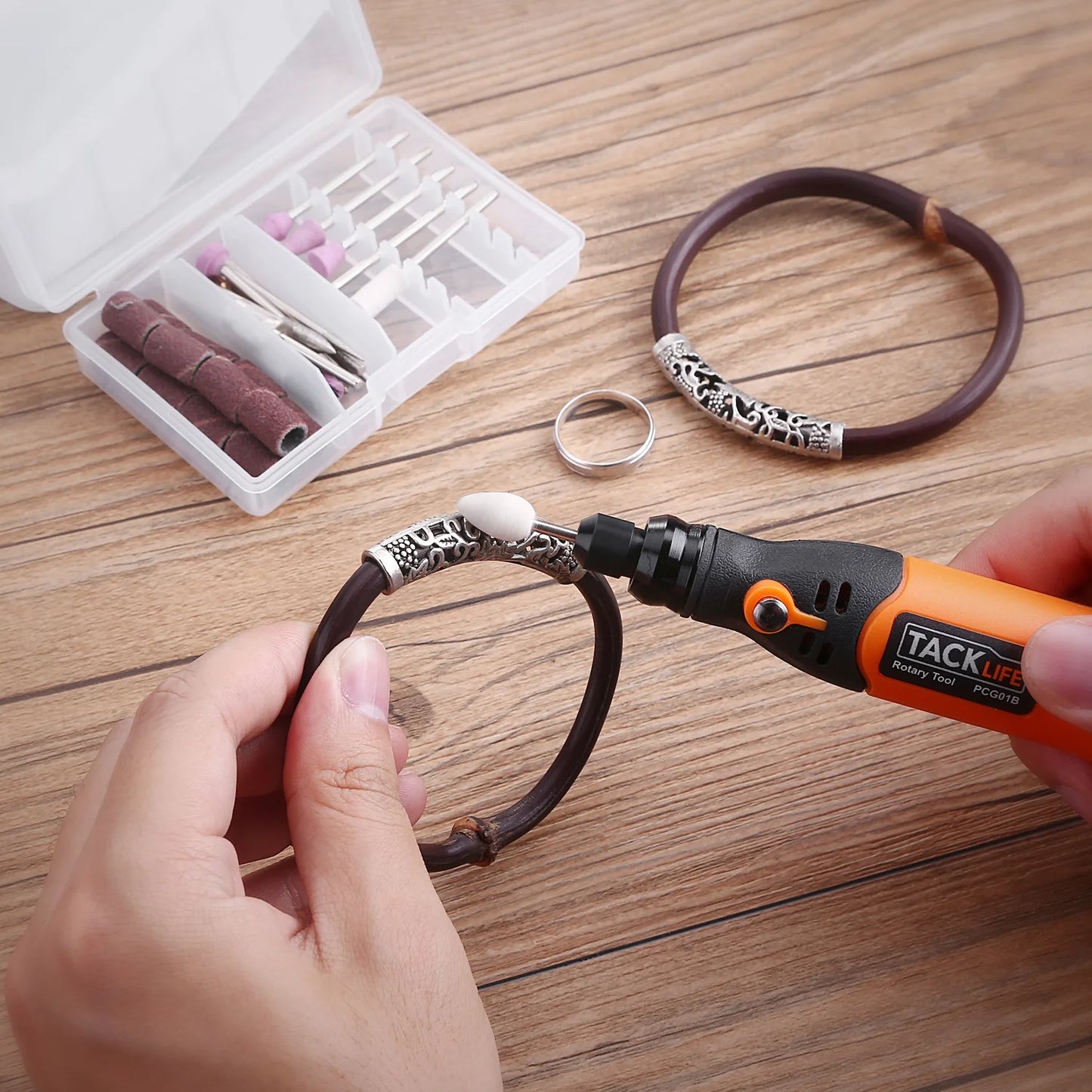Unleash Your Creativity with Our 3.7V Cordless Rotary Tool + 31 Accessory Pieces! ✨🔧 #DIY #Crafting