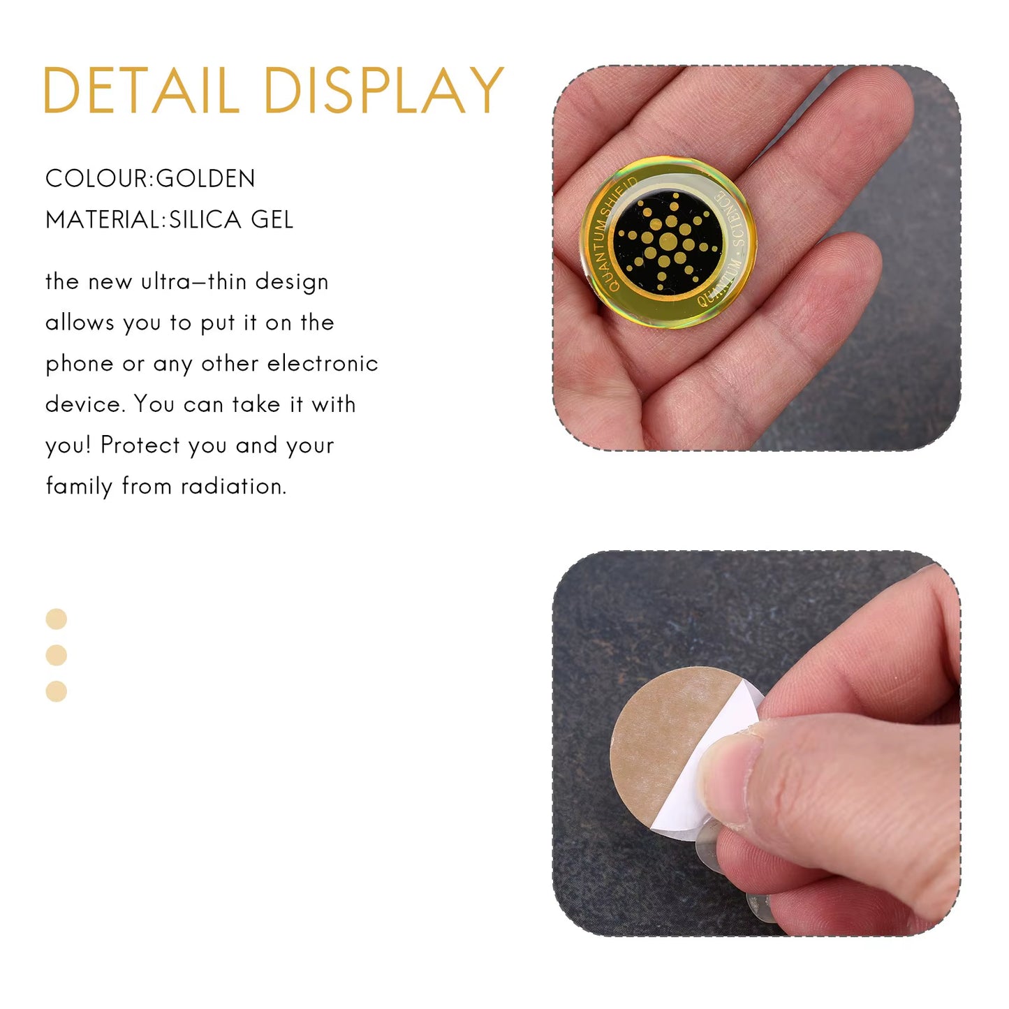 10Pcs Emf Protection Sticker anti Radiation Cell Phone Sticker for Phones Ipad Laptop Andall Electronic Devices