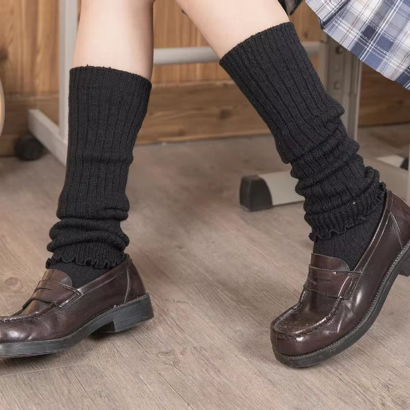 Stay cozy and chic this autumn & winter with our adorable Lolita Long Socks! 🧦✨ Perfect knitted warmers for your legs and arms! #Fashion #Warmth #LolitaStyle