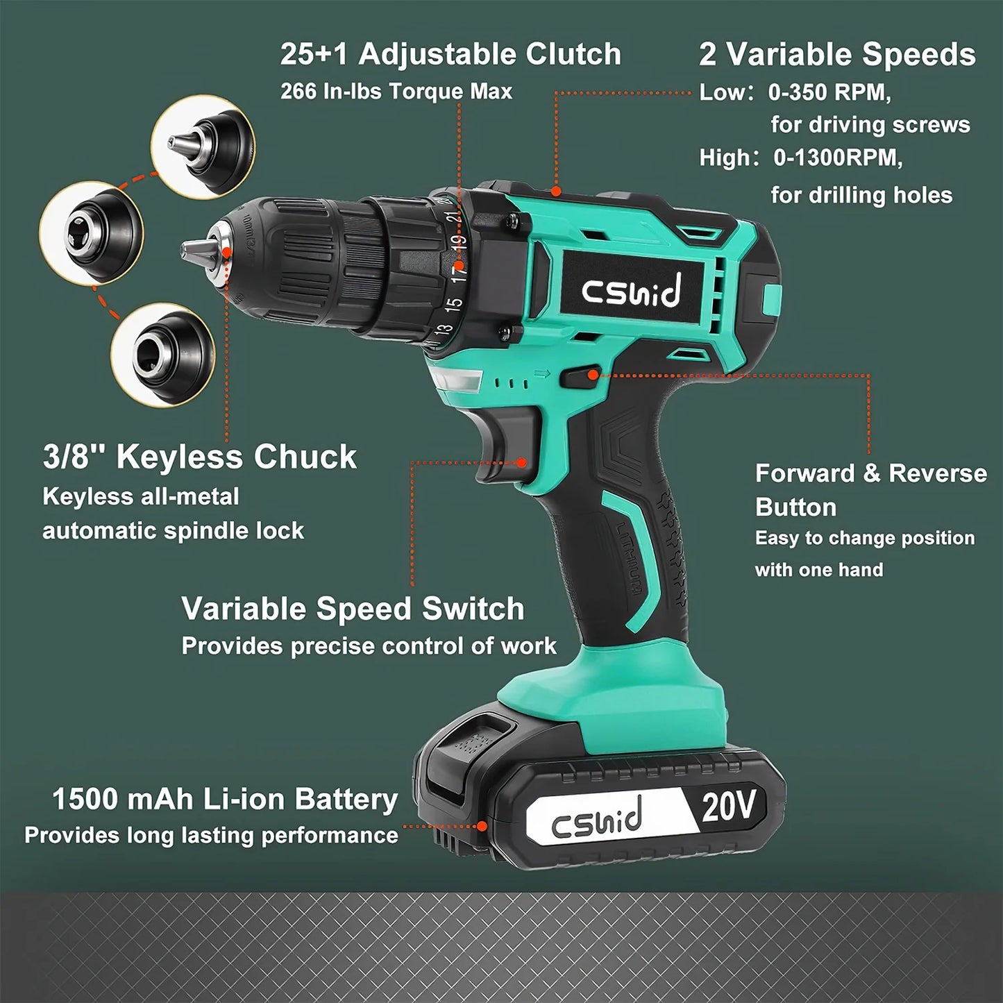 Unleash Your Inner DIYer with Our 20V Cordless Drill Set – Complete with Battery, Charger, 34 Bits & LED Light! 💪🔋 #DIY #HomeImprovement