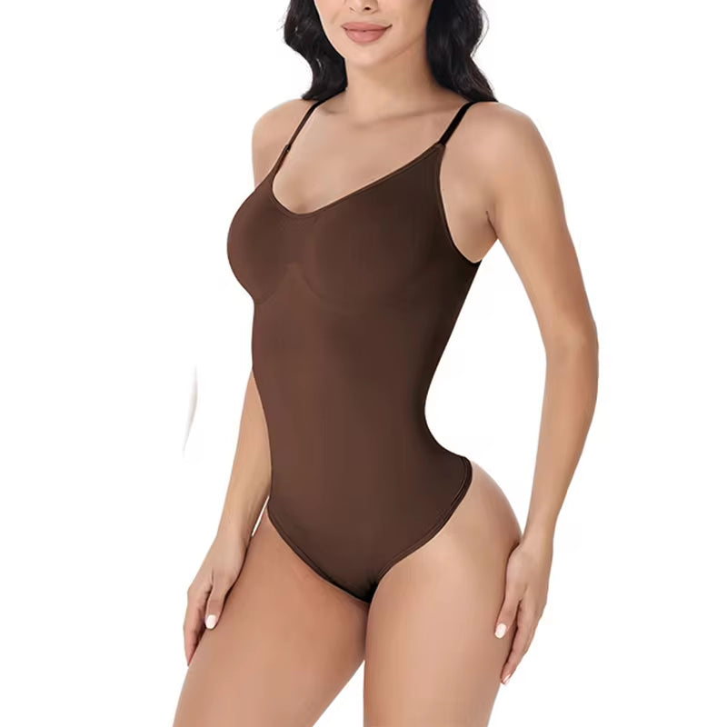 Get Ready to Slay! 🌟 Super Sale on V Neck Spaghetti Strap Bodysuits – Perfect Compression & Smoothing Body Shaper for Every Occasion! 🔥 #BodysuitLove #ShapewearGoals