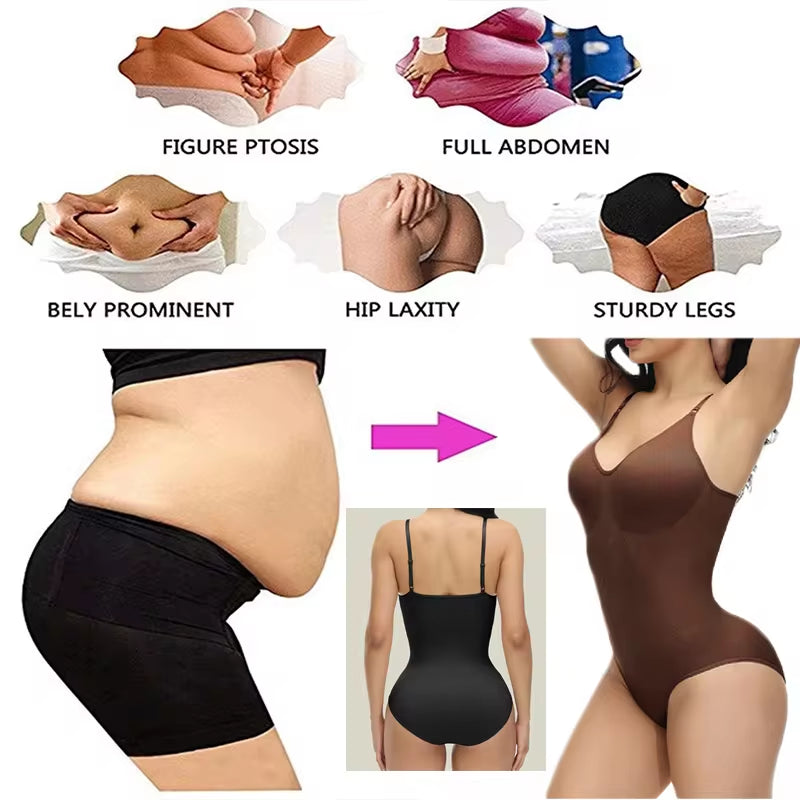 Get Ready to Slay! 🌟 Super Sale on V Neck Spaghetti Strap Bodysuits – Perfect Compression & Smoothing Body Shaper for Every Occasion! 🔥 #BodysuitLove #ShapewearGoals