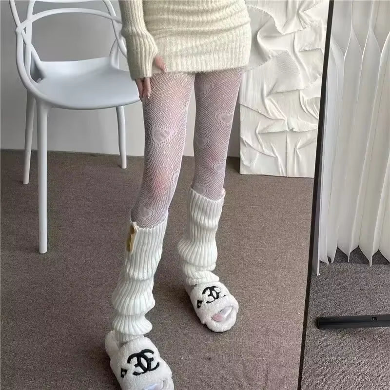 Stay cozy and chic this autumn & winter with our adorable Lolita Long Socks! 🧦✨ Perfect knitted warmers for your legs and arms! #Fashion #Warmth #LolitaStyle