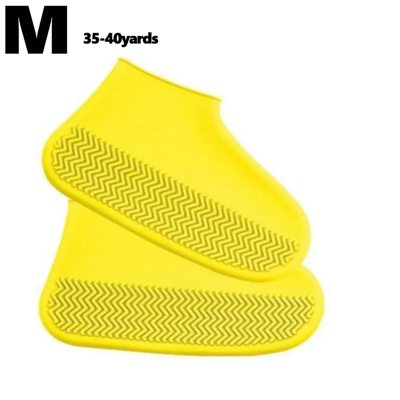 2Pcs Silicone Shoe Covers Waterproof Anti-Slip Rain Boot Unisex Sneakers Protector for Outdoor Rainy Day Protectors Shoes Cover