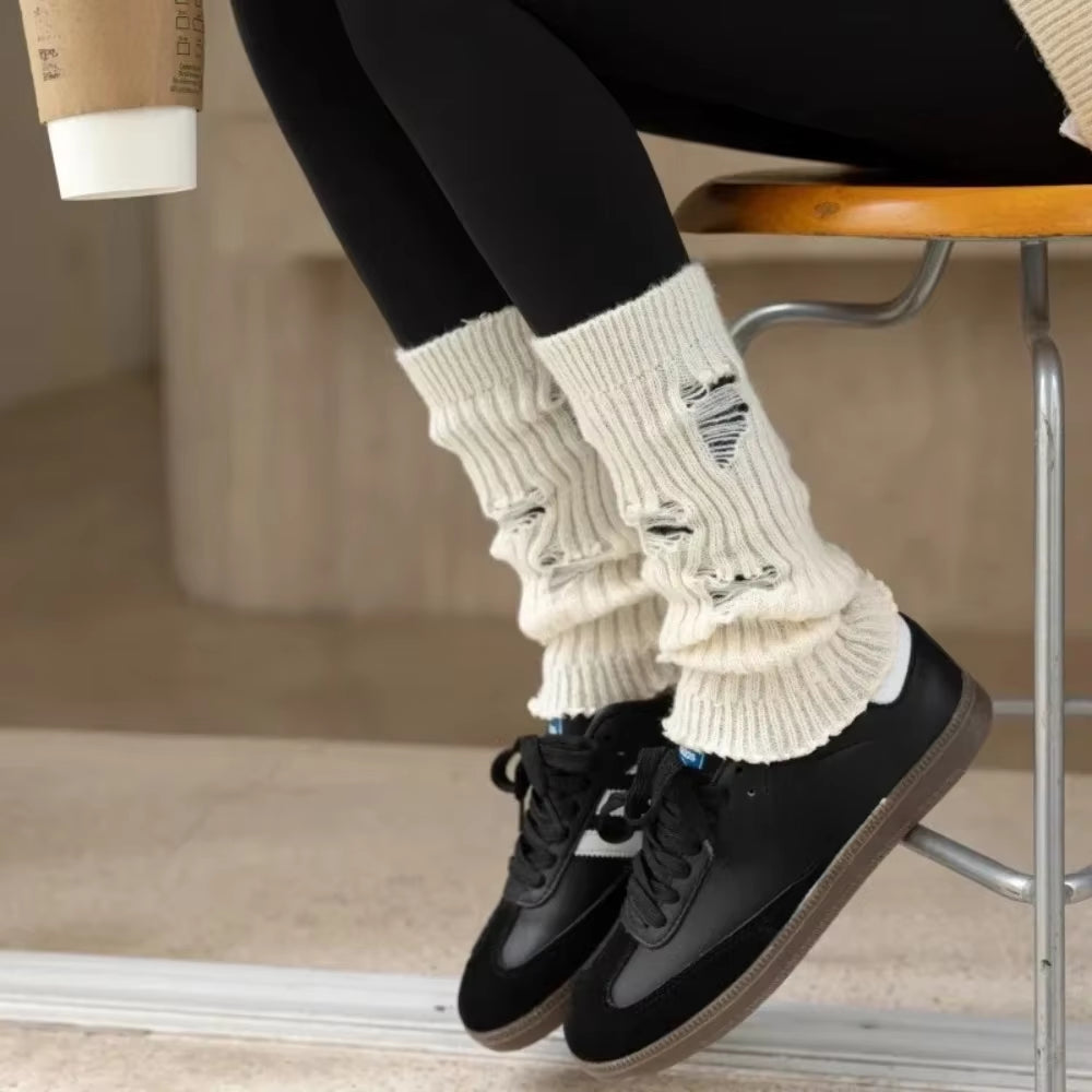 Stay cozy and chic this autumn & winter with our adorable Lolita Long Socks! 🧦✨ Perfect knitted warmers for your legs and arms! #Fashion #Warmth #LolitaStyle