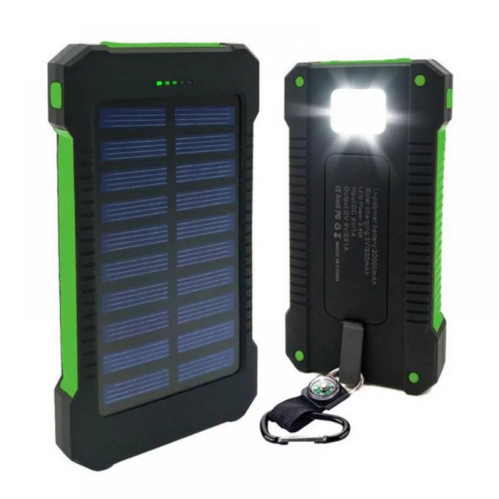Stay powered up on the go! βοΈπ Check out our 50000mAh Solar Power Bank with Dual USB & LED Light - perfect for your phone and pad! Get yours in green! πΏπ±β¨