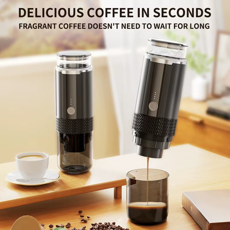 Wireless Portable Espresso Machine Travel Coffee Maker Small Rechargeable Coffee Machine for Camping RV Hiking Office