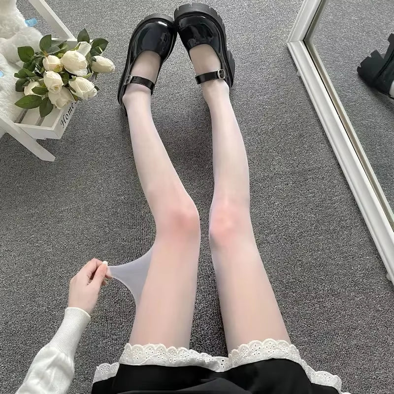 Stay cozy and chic this autumn & winter with our adorable Lolita Long Socks! 🧦✨ Perfect knitted warmers for your legs and arms! #Fashion #Warmth #LolitaStyle
