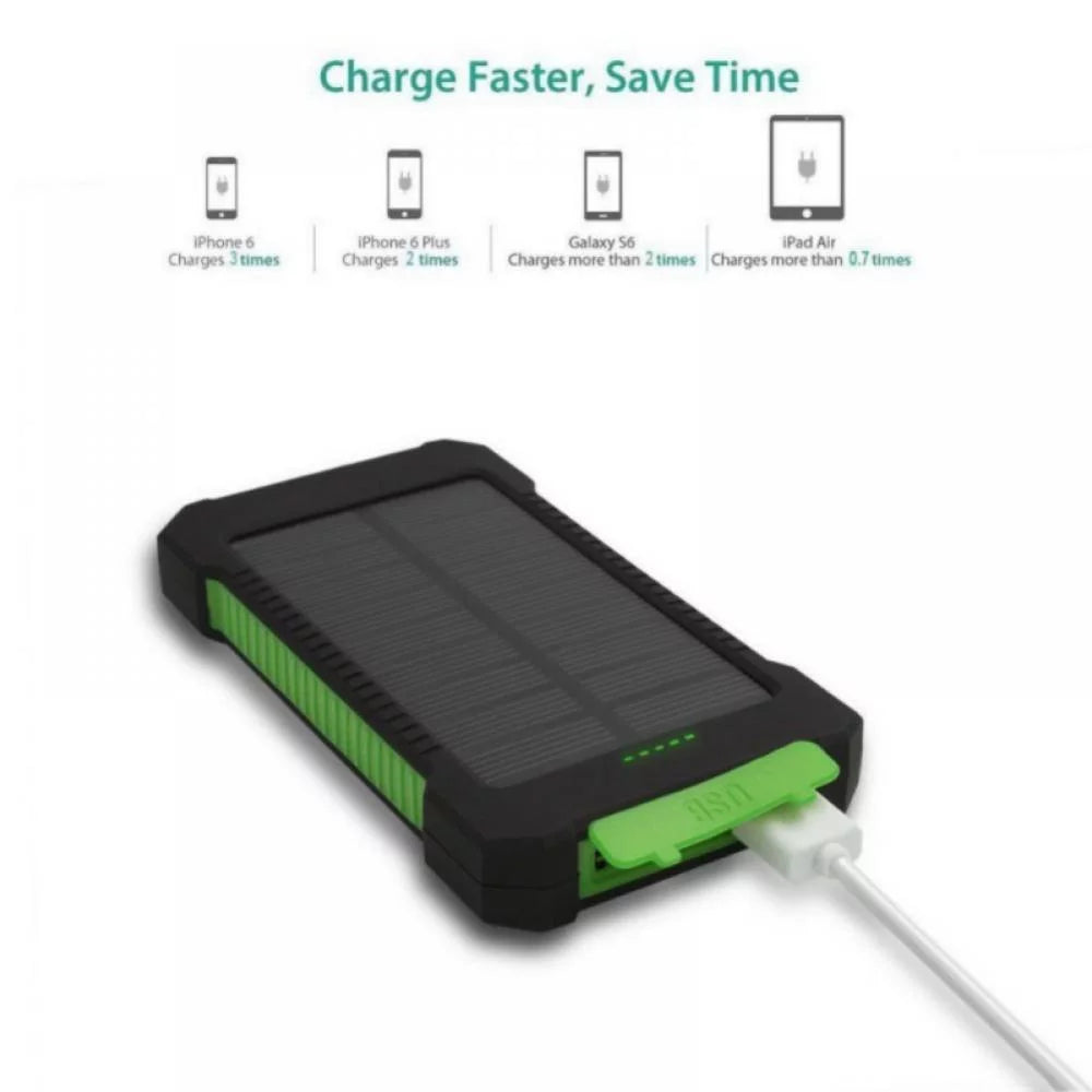 Stay powered up on the go! βοΈπ Check out our 50000mAh Solar Power Bank with Dual USB & LED Light - perfect for your phone and pad! Get yours in green! πΏπ±β¨