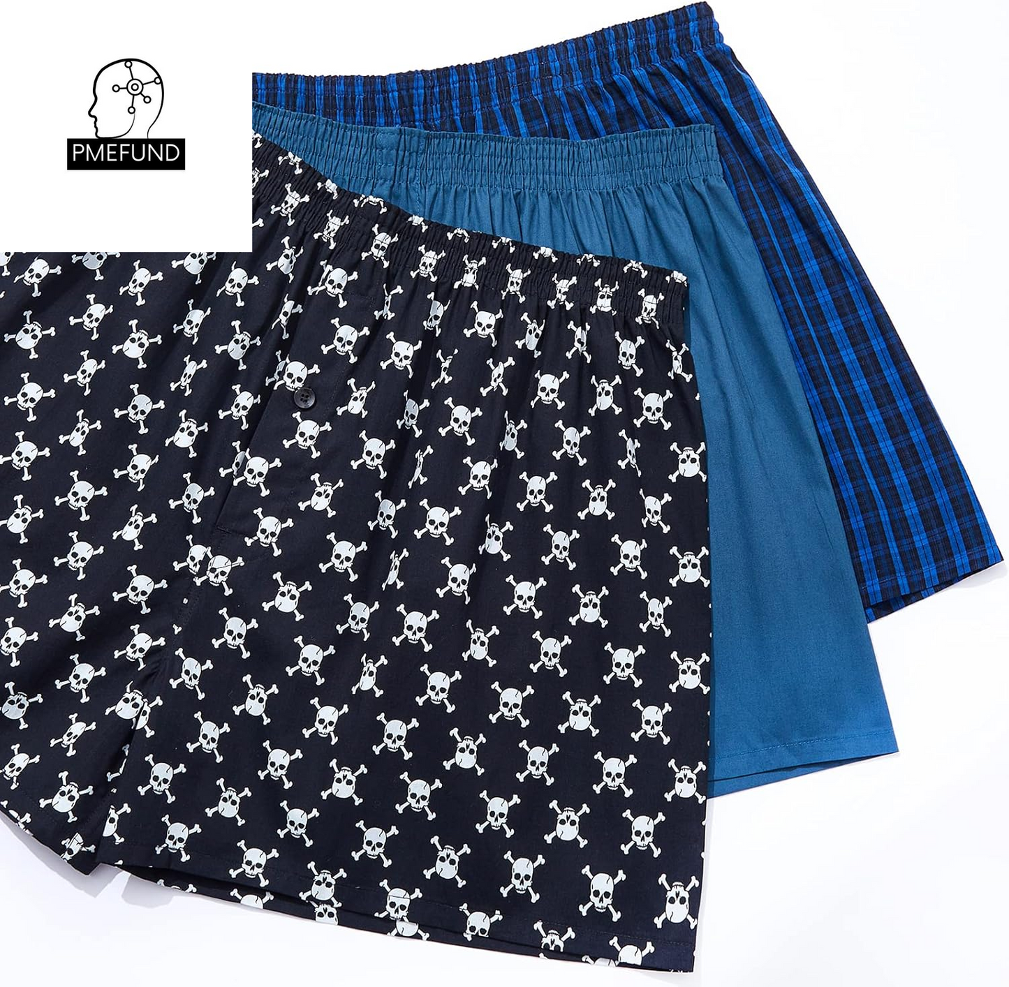 Jupitersecret Ultimate Mens Boxers Underwear Pack 100% Cotton Boxers for Men Boxer Shorts