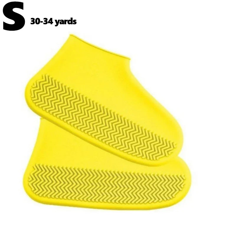 2Pcs Silicone Shoe Covers Waterproof Anti-Slip Rain Boot Unisex Sneakers Protector for Outdoor Rainy Day Protectors Shoes Cover