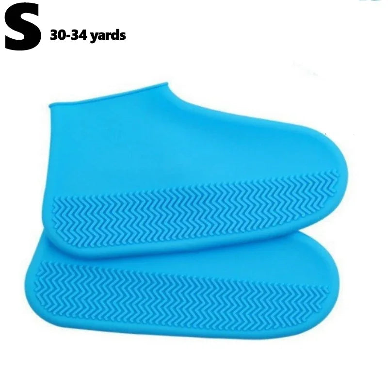 2Pcs Silicone Shoe Covers Waterproof Anti-Slip Rain Boot Unisex Sneakers Protector for Outdoor Rainy Day Protectors Shoes Cover