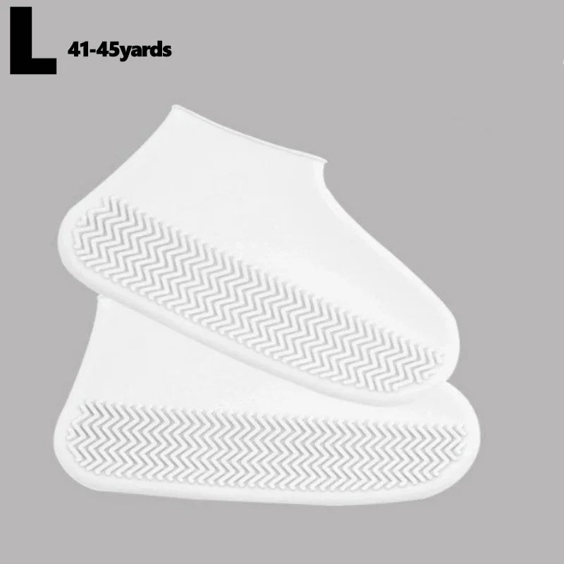 2Pcs Silicone Shoe Covers Waterproof Anti-Slip Rain Boot Unisex Sneakers Protector for Outdoor Rainy Day Protectors Shoes Cover