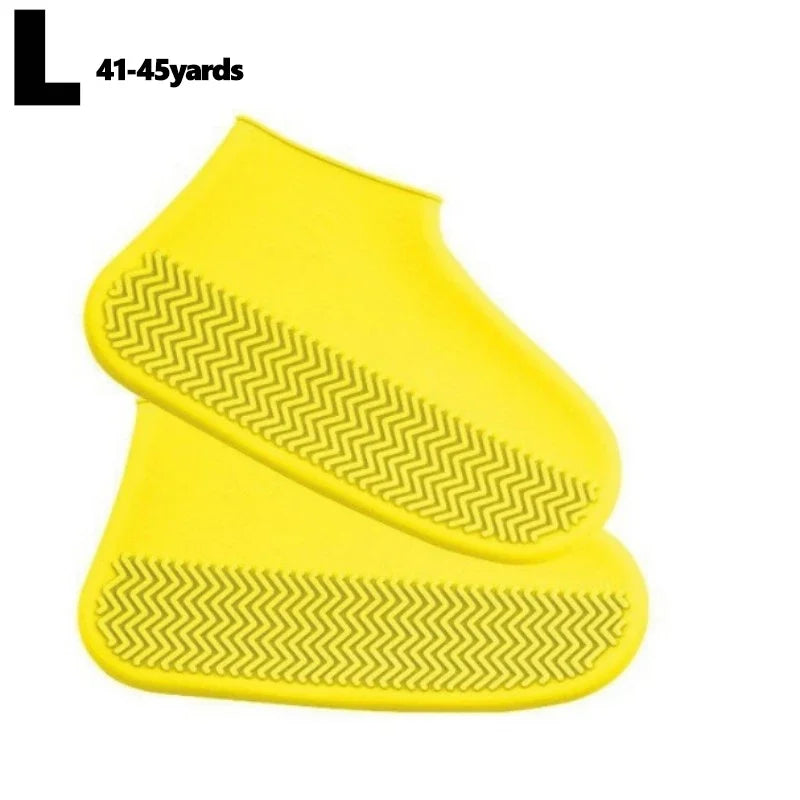 2Pcs Silicone Shoe Covers Waterproof Anti-Slip Rain Boot Unisex Sneakers Protector for Outdoor Rainy Day Protectors Shoes Cover