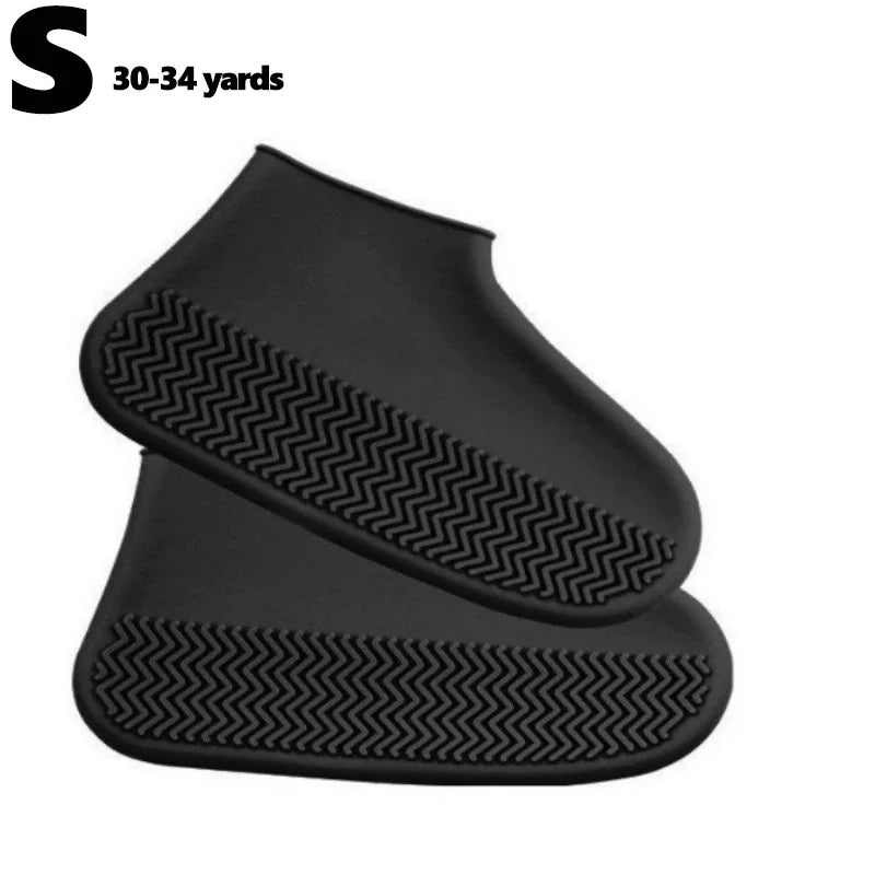 2Pcs Silicone Shoe Covers Waterproof Anti-Slip Rain Boot Unisex Sneakers Protector for Outdoor Rainy Day Protectors Shoes Cover