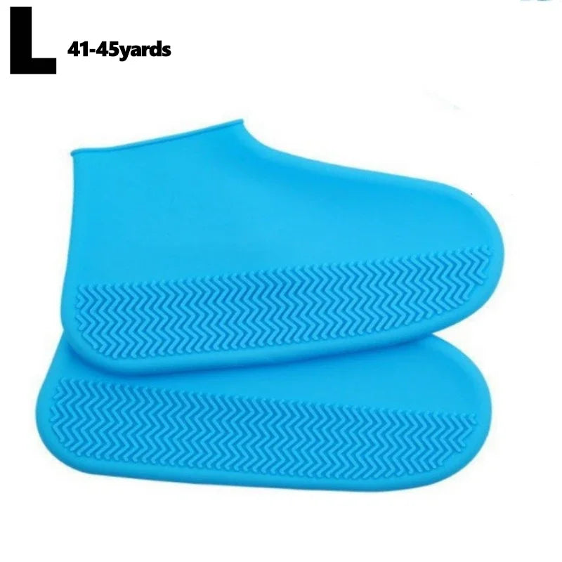 2Pcs Silicone Shoe Covers Waterproof Anti-Slip Rain Boot Unisex Sneakers Protector for Outdoor Rainy Day Protectors Shoes Cover