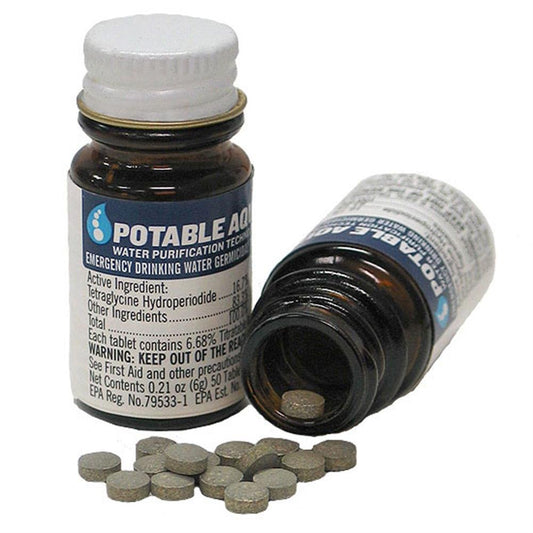 Stay hydrated and healthy with our 50 Count Water Purification Tablets! Clean water anytime, anywhere! 💧✨ #WaterQuality #StayHydrated