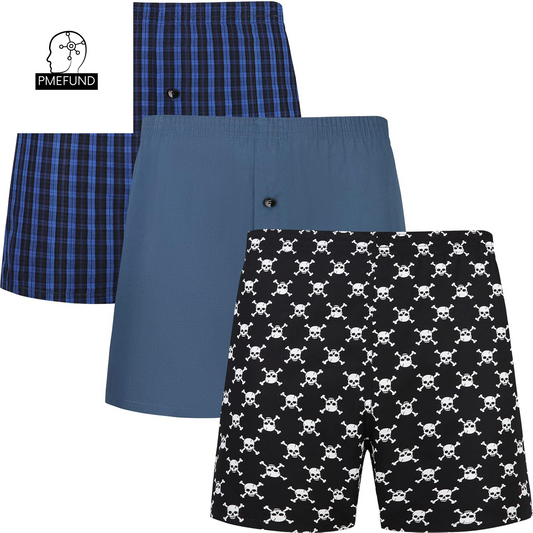Jupitersecret Ultimate Mens Boxers Underwear Pack 100% Cotton Boxers for Men Boxer Shorts